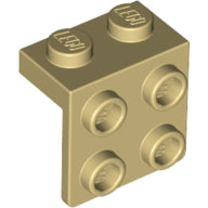 Plaatje in Gallery viewer laden, LEGO® los onderdeel Beugel in kleur Geelbruin 44728