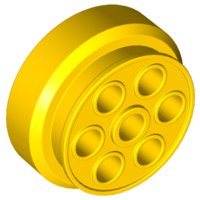 LEGO® los onderdeel Wiel in kleur Geel 2695