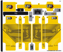 Plaatje in Gallery viewer laden, LEGO® stickervel set 42131-1 Cat D11 Bulldozer