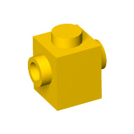LEGO® los onderdeel Steen Aangepast in kleur Geel 47905