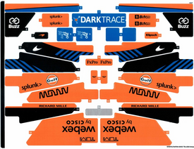 LEGO® stickervel set 42141-1 McLaren Formula 1 Team 2022 (First Edition), vel 1 (eerste versie)