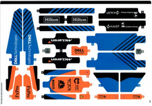 Plaatje in Gallery viewer laden, LEGO® stickervel set 42141-1 McLaren Formula 1 Team 2022 (First Edition), vel 2 (eerste versie)