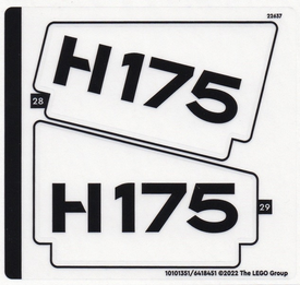 LEGO® stickervel set 42145-1 Airbus H175 Rescue Helicopter, vel 2