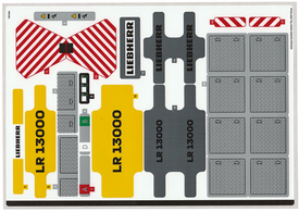 LEGO® stickervel set 42146-1 Liebherr Crawler Crane LR 13000