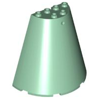LEGO® los onderdeel Kegel in kleur Zandgroen 47543