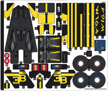 Plaatje in Gallery viewer laden, LEGO® stickervel set 42151-1 Bugatti Bolide
