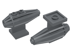 LEGO® los onderdeel Vliegtuig Donker Blauwachtig Grijs 30358