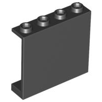 Plaatje in Gallery viewer laden, LEGO® los onderdeel Paneel in kleur Zwart 4215b