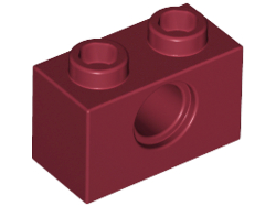 LEGO® los onderdeel Technische Steen Donkerrood 3700