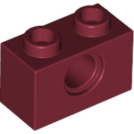 LEGO® los onderdeel Technische Steen Donkerrood 3700