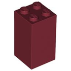 LEGO® los onderdeel Steen in kleur Donkerrood 30145