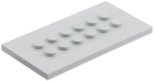 Plaatje in Gallery viewer laden, LEGO® onderdeel Plaat Aangepast Licht Blauwachtig Grijs 6576
