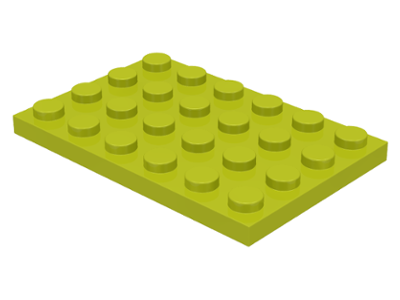LEGO® los onderdeel Plaat Algemeen Medium Limoen 3032