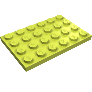 LEGO® los onderdeel Plaat Algemeen Medium Limoen 3032