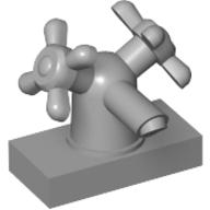 Plaatje in Gallery viewer laden, LEGO® los onderdeel Kraan Licht Blauwachtig Grijs 6936