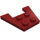 LEGO® los onderdeel Wig Plaat in kleur Donkerrood 4859