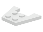 LEGO® los onderdeel Wig Plaat in kleur Wit 4859