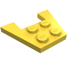 Plaatje in Gallery viewer laden, LEGO® los onderdeel Wig Plaat in kleur Geel 4859