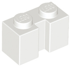 LEGO® los onderdeel Steen Aangepast in kleur Wit 4216