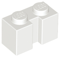 LEGO® los onderdeel Steen Aangepast in kleur Wit 4216