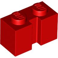 LEGO® los onderdeel Steen Aangepast in kleur Rood 4216