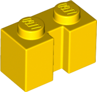 LEGO® los onderdeel Steen Aangepast in kleur Geel 4216