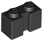 LEGO® los onderdeel Steen Aangepast in kleur Zwart 4216