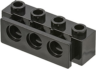 LEGO® los onderdeel Technische Steen in kleur Zwart 2989