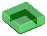 Plaatje in Gallery viewer laden, LEGO® los onderdeel Tegel Algemeen Doorzichtig Groen 3070