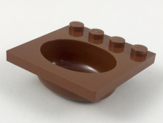 LEGO® los onderdeel Container in kleur Roodachtig Bruin 6195