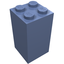 Plaatje in Gallery viewer laden, LEGO® los onderdeel Steen in kleur Zandblauw 30145