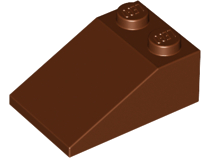 LEGO® los onderdeel Dakpan Algemeen Roodachtig Bruin 3298