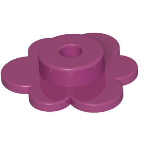 LEGO® los onderdeel Plant & Struik in kleur Magenta 3742