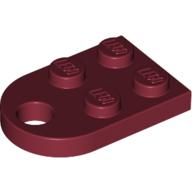 LEGO® los onderdeel Plaat Aangepast in kleur Donkerrood 3176