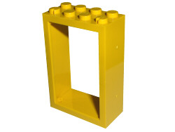 LEGO® los onderdeel Deurkozijn in kleur Geel 4130