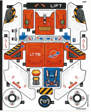 Plaatje in Gallery viewer laden, LEGO® stickervel set 42178-1 Surface Space Loader