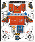 LEGO® stickervel set 42178-1 Surface Space Loader