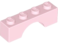 Plaatje in Gallery viewer laden, LEGO® los onderdeel Steen Boog in kleur Roze 3659