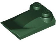 LEGO® los onderdeel Dakpan Gebogen Donkergroen 47456