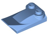 LEGO® los onderdeel Dakpan Gebogen Medium Blauw 47456