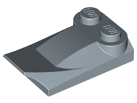 Plaatje in Gallery viewer laden, LEGO® los onderdeel Dakpan Gebogen in kleur Zandblauw 47456