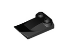 LEGO® los onderdeel Dakpan Gebogen in kleur Zwart 47456