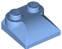 LEGO® los onderdeel Dakpan Gebogen Medium Blauw 47457