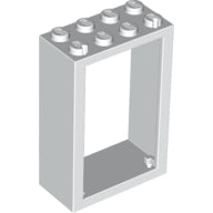 Plaatje in Gallery viewer laden, LEGO® los onderdeel Deurkozijn in kleur Wit 4130