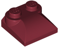 LEGO® los onderdeel Dakpan Gebogen in kleur Donkerrood 47457