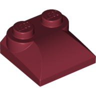 LEGO® los onderdeel Dakpan Gebogen in kleur Donkerrood 47457