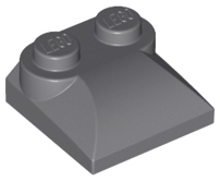 LEGO® Dakpan Gebogen Donker Blauwachtig Grijs 47457