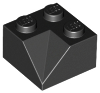 LEGO® los onderdeel Dakpan Algemeen in kleur Zwart 3046