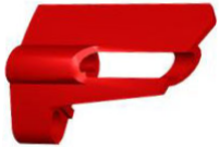 LEGO® los onderdeel Technisch Paneel in kleur Rood 47713
