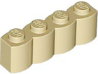 LEGO® los onderdeel Steen Aangepast in kleur Geelbruin 30137